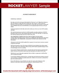 Installment Agreement Payment Agreement Contract Letter Template