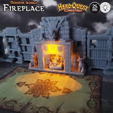 25mm Fireplace Heroquest Compatible Led