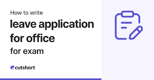 how to write leave application for