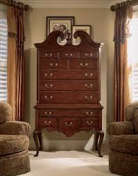 Cathedral cherry veneers, alder solids and select hardwoods create a new and exciting collection of bedroom, dining room and occasional for american drew. American Drew Cherry Grove Highboy 791 290r At Homelement Com