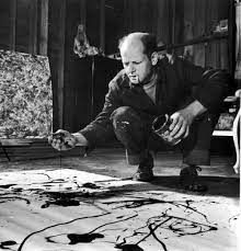 Jackson Pollock beim Drippen