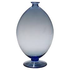 murano blown glass vase attributed to