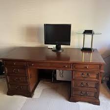 costco solid wood desk and file cabinet