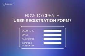 how to create a user registration form