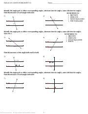parallel lines practice worksheet