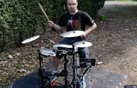 low latency electronic drum system