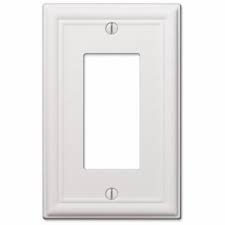 Westek Chelsea Wall Plate White Steel