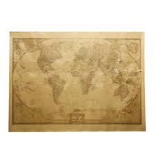 Details About Large Vintage World Map Detailed Antique Poster Wall Chart Picture 72 5x51cm
