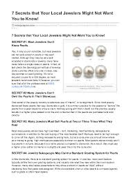 Pdf 7 Secrets That Your Local Jewelers Might Not Want You