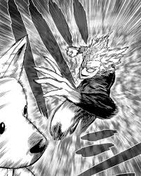 Saitama fights the monster king orochi in this beautifully drawn chapter 108 of the one punch man manga by yusuke murata! Garou Vs Watchdog Man One Punch Man Wiki Fandom