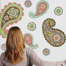 Pretty Paisley Dots Wall Decals