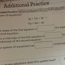 Equations 6y 12x 36 15y 45x