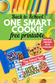 one smart cookie free printable