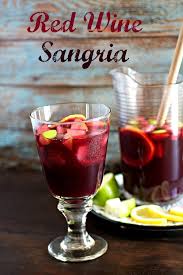 fruity and sweet red wine sangria with
