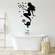 Mermaid Wall Art Sticker Bathroom Ocean