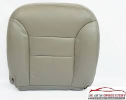 Driver Bottom Leather Seat Cover Pewter