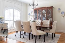 Open living and dining room gives an unobstructed view to the rear yard through large french doors. Stylish Dining Room Decorating Ideas Home Design Jennifer Maune