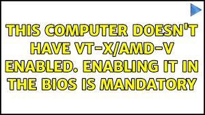 compulsory bios enabling of vt x
