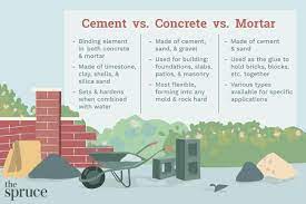 the differences between cement