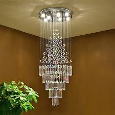 Stairs Crystal Chandelier Ceiling Light