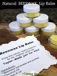 3 ing natural beeswax lip balm