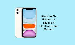 how to fix iphone 11 stuck on black or