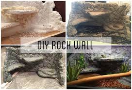 Diy Rock Wall For Lizard Tank Using