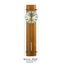 Ajanta Wooden Glass Pendulum Clock