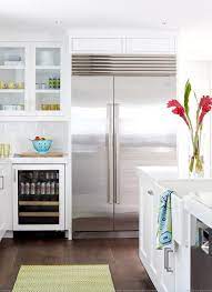 counter depth glass front fridge design