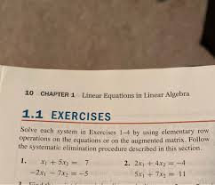 Linear Equations In Linear Algebra 1 1