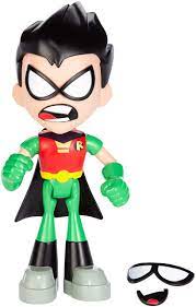 Amazon.com: DC Comics Teen Titans GO! to The Movies Face-Swappers Robin  Figure : Toys & Games