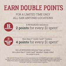 You will also receive a 20% off coupon when you receive your first card and free standard shipping on every online order. Boot Barn On Twitter Hey San Antonio It S Time To Get Rodeo Ready For A Limited Time Only B Rewarded Members And Boot Barn Credit Card Holders In The San Antonio Area