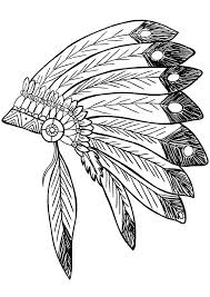 39+ feather coloring pages for printing and coloring. Native American Feather Headress Coloring Page Free Printable Coloring Pages For Kids