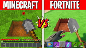 Minecraft Vs Fortnite Dances Skins Weapons More