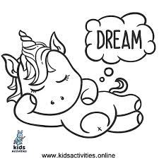 This unicorn coloring page tutorial will walk you through the steps and supplies i used to create the colorful christmas unicorn above! Baby Unicorn Coloring Pages For Kids Cute Kids Activities