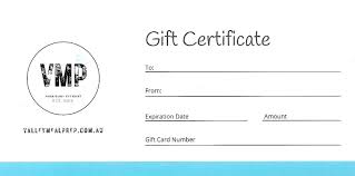 gift certificate 100 value valley
