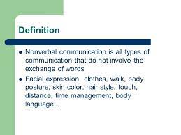 exles of nonverbal communication