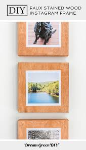 Diy Faux Stained Wood Instagram Frames