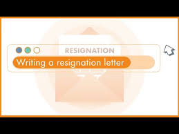 writing a resignation letter you