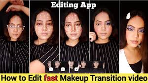 makeup fast transition video editing