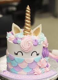 Unicorn Mermaid Cake Ideas gambar png