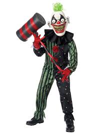 crazy e clown boy s child costume