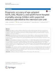 prognostic accuracy of age adapted sofa