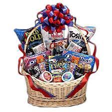 awesome snack gift basket with popcorn