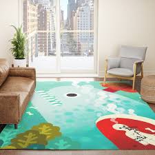 whale and pinocchio rug by cocolin