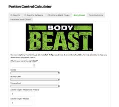 Portion Control Calculator Expanded Your Fitness Path