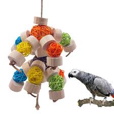 bird chew toys parrot cage sepak
