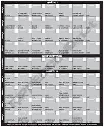 Insanity Workout Calendar Printable Calendar Template 2019