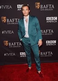 how ed westwick wears the green suit gq