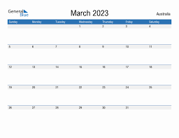 march 2023 monthly calendar with